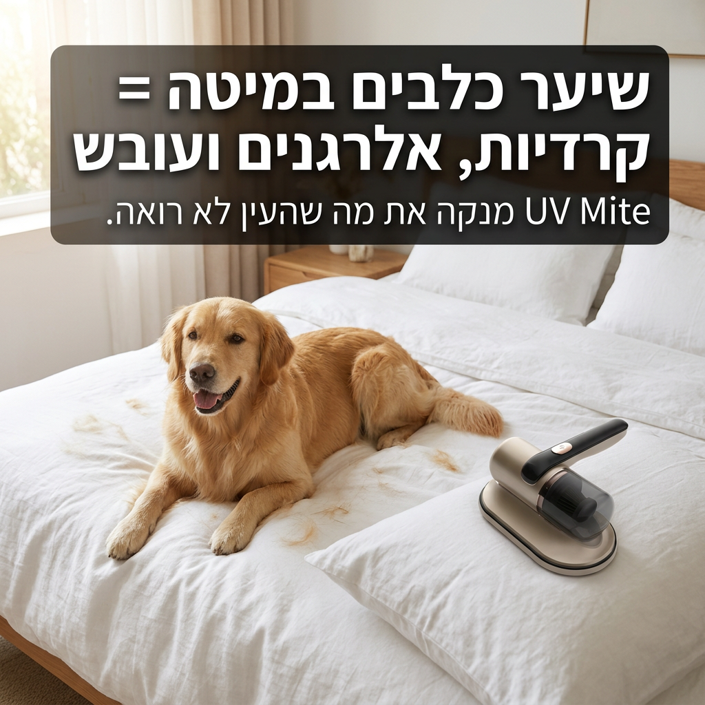 UV Mite: השואב האלחוטי שמחטא, שואב ומחזיר לכם לישון בשקט